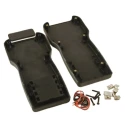 Hammond 1553 Series Black Flame Retardant ABS Handheld Enclosure Integral Battery Compartment IP54 210mm x 100mm x 32mm 