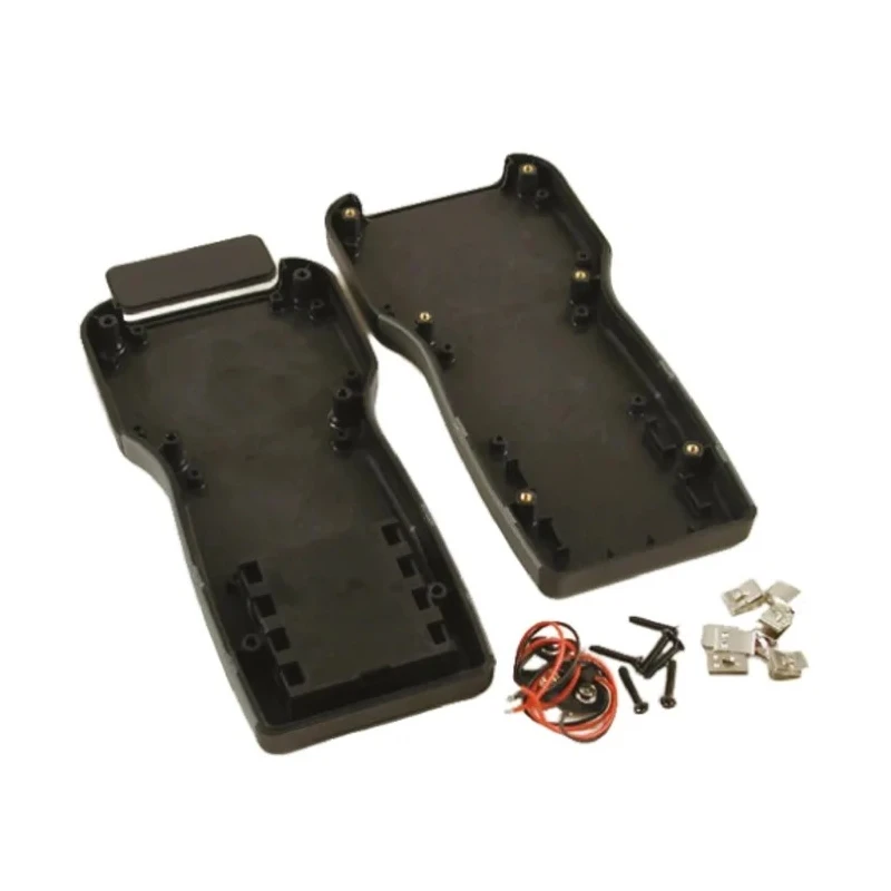 Hammond 1553 Series Black Flame Retardant ABS Handheld Enclosure Integral Battery Compartment IP54 210mm x 100mm x 32mm 