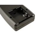 Hammond 1553 Series Black Flame Retardant ABS Handheld Enclosure Integral Battery Compartment IP54 210mm x 100mm x 32mm 