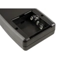 Hammond 1553 Series Black Flame Retardant ABS Handheld Enclosure Integral Battery Compartment IP54 210mm x 100mm x 32mm 