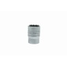 Teng Tools 1/2 in Drive 19 mm 12 Point Bi-Hexagon Socket Chrome Vanadium Steel Satin Finish M120519-C