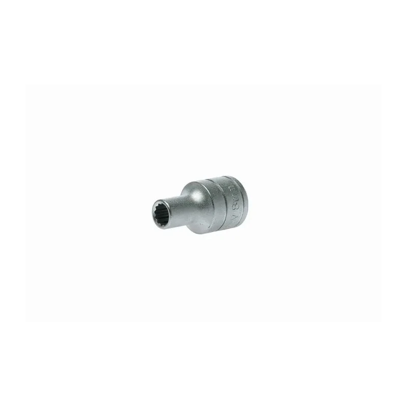 Teng Tools 1/2 in Drive 8 mm 12 Point Bi-Hexagon Socket Chrome Vanadium 38mm Overall Length M120508-C