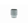 Teng Tools 1/2 in Drive 26 mm 12 Point Bi-Hexagon Socket, Satin Finish, 40mm Overall Length M120526-C