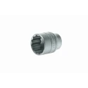 Teng Tools 1/2 in Drive 26 mm 12 Point Bi-Hexagon Socket, Satin Finish, 40mm Overall Length M120526-C