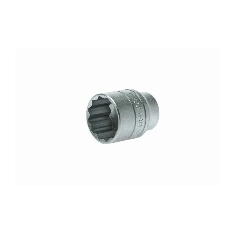 Teng Tools 1/2 in Drive 26 mm 12 Point Bi-Hexagon Socket, Satin Finish, 40mm Overall Length M120526-C