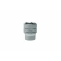 Teng Tools 1/2 in Drive 24 mm 6 Point Bi-Hexagon Socket Tool, Satin Finish, 40mm Overall Length M1205246-C