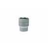Teng Tools 1/2 in Drive 24 mm 6 Point Bi-Hexagon Socket Tool, Satin Finish, 40mm Overall Length M1205246-C