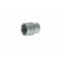 Teng Tools 1/2 in Drive 24 mm 6 Point Bi-Hexagon Socket Tool, Satin Finish, 40mm Overall Length M1205246-C