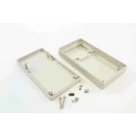 RS PRO Grey ABS Handheld Enclosure Integral Battery Compartment IP65 Protection 160 mm x 30 mm x 84 mm IP65