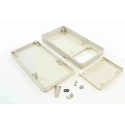 RS PRO Grey ABS Handheld Enclosure Integral Battery Compartment IP65 Protection 160 mm x 30 mm x 84 mm IP65