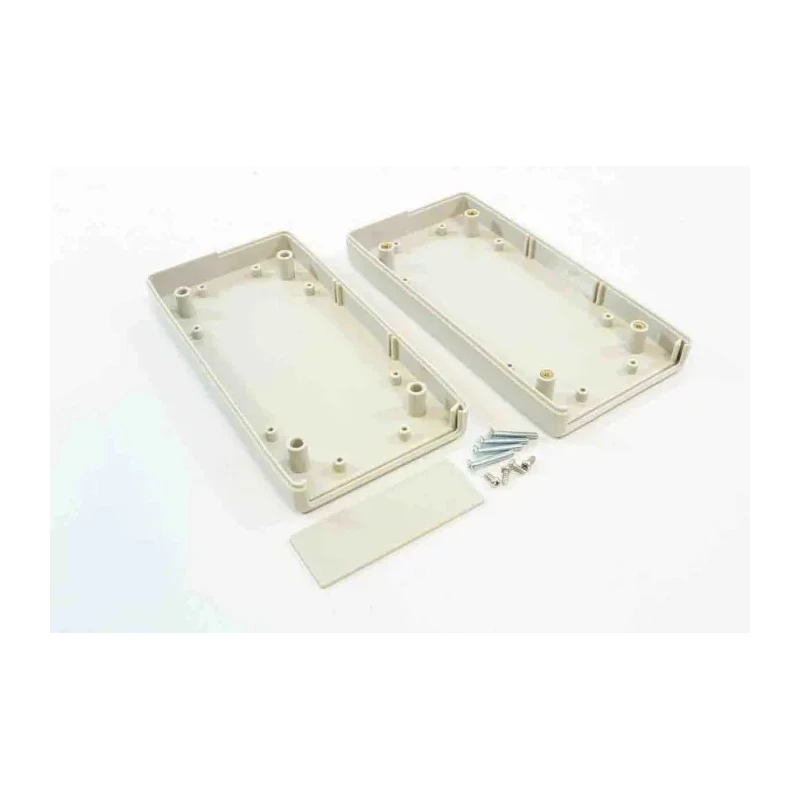 RS PRO Light Grey ABS Handheld Enclosure Integral Battery Compartment IP65, 165.1 mm x 80 mm x 32 mm 198-1373