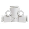 SMC Pneumatic Fitting Different Diameter Tee Push-in 10 mm One-Touch Fitting KQ2T10-12A