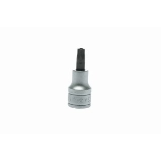 Teng Tools 1/2 in Drive TPX45 Bit Socket Alloy Steel Chrome Finish 22mm Length TPX45