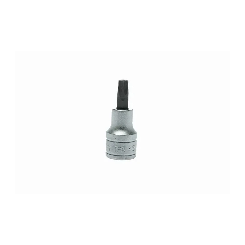 Teng Tools 1/2 in Drive TPX45 Bit Socket Alloy Steel Chrome Finish 22mm Length TPX45