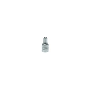 Teng Tools 1/4 in Drive 4.5 mm 6 Point Bi-Hexagon Socket, Satin Finish, 25mm Overall Length M1405045-C
