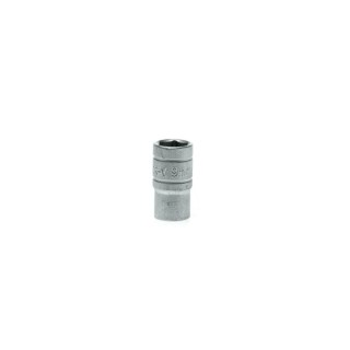 Teng Tools 1/4 in Drive 9 mm 6 Point Hex Chrome Vanadium Socket 25mm Overall Length M140509-C