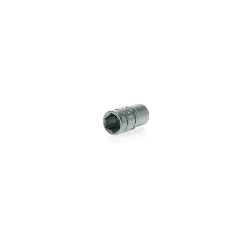 Teng Tools 1/4 in Drive 9 mm 6 Point Hex Chrome Vanadium Socket 25mm Overall Length M140509-C