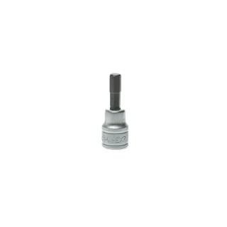 Teng Tools Chrome Plated Alloy Steel 7 mm Bit Socket 3/8 in Drive Square 49.5mm Overall Length M381507-C