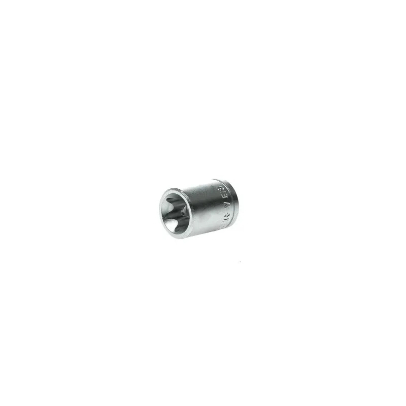 Teng Tools 3/8 in Drive E18 Standard Square Alloy Steel Socket, Chrome Finish, 78mm Overall Length M380718-C