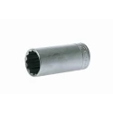 Teng Tools 1/2 in Drive 27 mm 12 Point Socket Satin Finish Chrome Vanadium Steel M120627-C