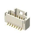 Samtec T1M Series 3 Contact 1 mm Pitch Straight Surface PCB Header Shrouded T1M-03-F-SH-L-K