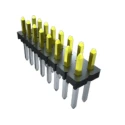 Samtec TLW Series Straight Through Hole Pin Header 10 Contact Pins 2.54 mm Pitch 2 Row Unshrouded TLW-105-06-G-D
