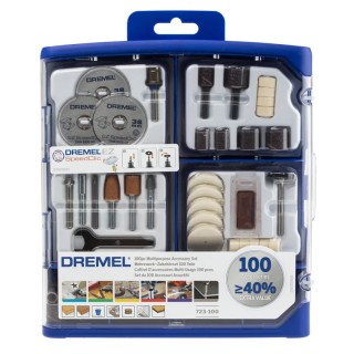 Dremel 100-Piece Multi-Purpose Modular Accessory Set for use with Dremel Tools 2615S723JA