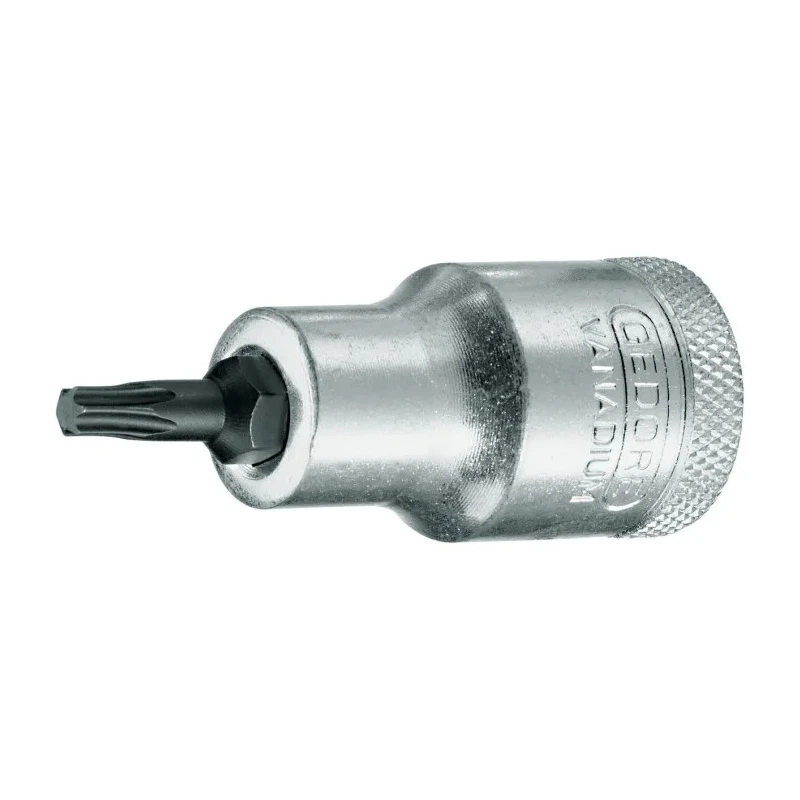 Gedore Screwdriver Bit 12.7 mm Drive Size T20 Torx Tip, 55 mm Overall Length ITX 19 T20