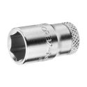 Gedore 1/4 in Drive 14 mm 6 Point Square Socket, Chrome Finish, 10.0mm Overall Length 20 14