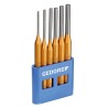 Gedore Pin Punch Set 6-Piece, Silver Steel Chrome Vanadium, 10.0mm Shank 116 A