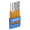 Gedore Pin Punch Set 6-Piece, Silver Steel Chrome Vanadium, 10.0mm Shank 116 A