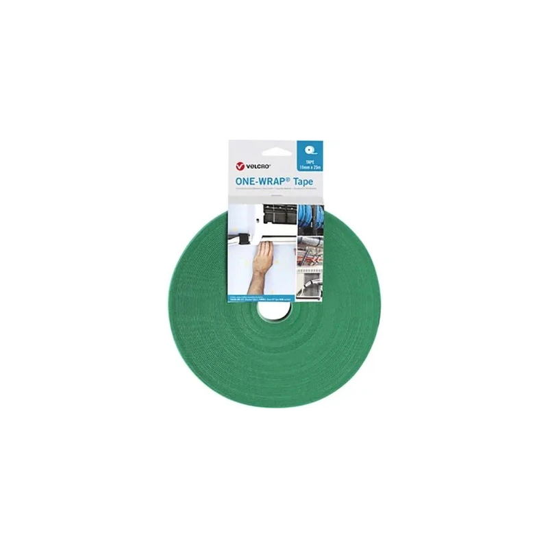 VELCRO® Green Hook & Loop Tape 10mm Width 25m Length 2.35mm Thickness VEL-OW64106