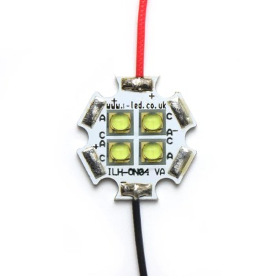Intelligent LED Solutions OSLON 80 4+ PowerStar LED Array 4-LEDs White LED 5700K ILH-ON04-STWH-SC211-WIR200.