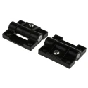RS PRO Black Acetal POM Friction Hinge with Fixed Pin Screw Fixing 43mm x 37mm x 6mm 772-9632