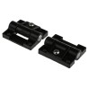 RS PRO Black Acetal POM Friction Hinge with Fixed Pin Screw Fixing 43mm x 37mm x 6mm 772-9632