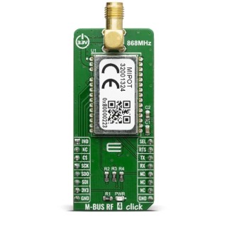MikroElektronika Wireless M-Bus Communication & Wireless Development Tool with FSK, GFSK RF Technology 868MHz MIKROE-3692