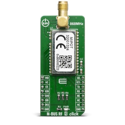 MikroElektronika Wireless M-Bus Communication & Wireless Development Tool with FSK, GFSK RF Technology 868MHz MIKROE-3692