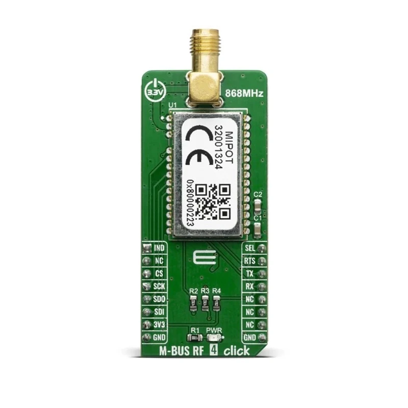 MikroElektronika Wireless M-Bus Communication & Wireless Development Tool with FSK, GFSK RF Technology 868MHz MIKROE-3692