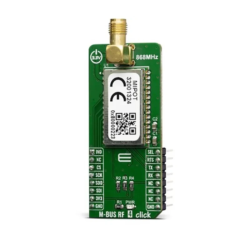 MikroElektronika Wireless M-Bus Communication & Wireless Development Tool with FSK, GFSK RF Technology 868MHz MIKROE-3692