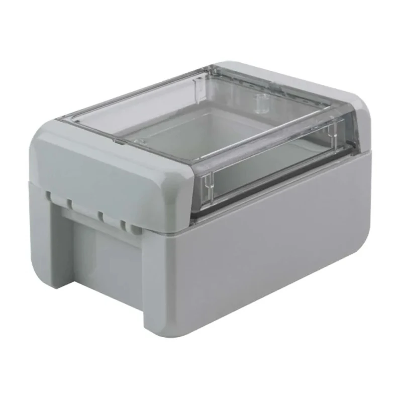 Bopla Bocube Series Light Grey Transparent Lid Polycarbonate Enclosure, IP66, IP68, IK07, 60 96022125 B 100806 PC-V0-G-7035