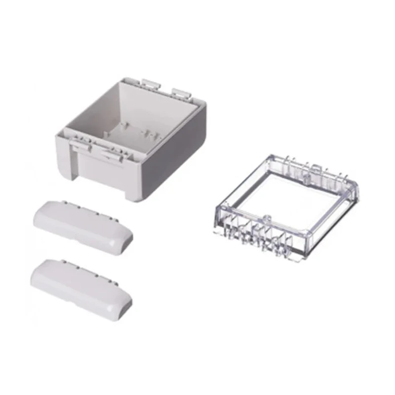 Bopla Bocube Series Light Grey Transparent Lid Polycarbonate Enclosure, IP66, IP68, IK07, 60 96022125 B 100806 PC-V0-G-7035