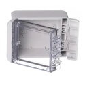 Bopla Bocube Series Light Grey Transparent Lid Polycarbonate Enclosure, IP66, IP68, IK07, 60 96022125 B 100806 PC-V0-G-7035