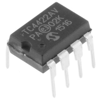 Microchip MOSFET Gate Driver 10 A 8-Pin PDIP 18-20V TC4422AVPA