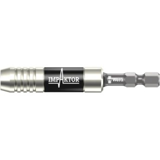 Wera 1/4 Inch Hex Bit Holder Stainless Steel, 3mm Overall Length 05057675001