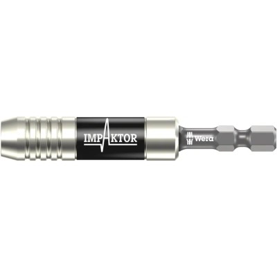 Wera 1/4 Inch Hex Bit Holder Stainless Steel, 3mm Overall Length 05057675001