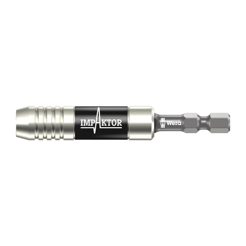 Wera 1/4 Inch Hex Bit Holder Stainless Steel, 3mm Overall Length 05057675001