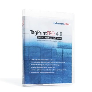 HellermannTyton Labelling Software TagPrint Pro 4.0 Compatible with Windows 95 to XP 556-00059 TagPrintPro4.0-EMEA-PL-WH