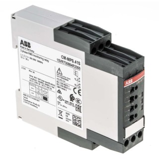 ABB Monitoring Relay 3 Phase DPDT DIN Rail, 400V AC, 18VA Power, CM-MPS Series 1SVR730884R3300 CM-MPS.41S