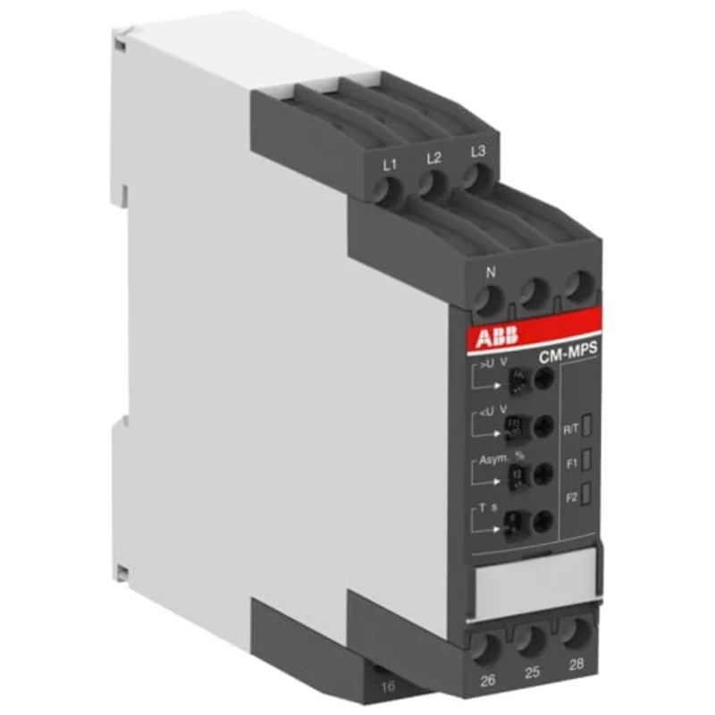 ABB Monitoring Relay 3 Phase DPDT DIN Rail, 400V AC, 18VA Power, CM-MPS Series 1SVR730884R3300 CM-MPS.41S