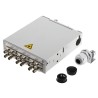 Telegartner 6 Port ST Duplex Multimode Fibre Optic Patch Panel Flat Panel Zinc Plated Sheet Steel 125x35x140mm H82050K0001